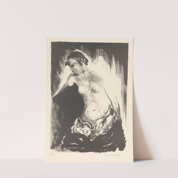 Femme nue assise sur un divan (20th Century) by Armand Apol