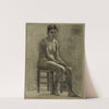 Femme nue assise sur un tabouret, les mains croisées (modèle) (1896) by Arthur-Joseph Gueniot
