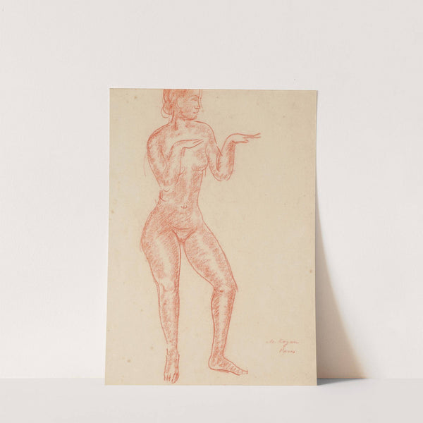 Femme nue debout by Moissey Kogan