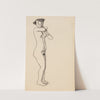 Femme nue debout de trois quarts vers la droite. (1905-1907) by Amedeo Modigliani