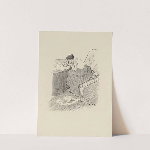 Femme peignant (1895-1900) by Henri-Gabriel Ibels