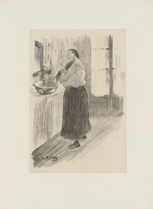 Femme se coiffant (1895)