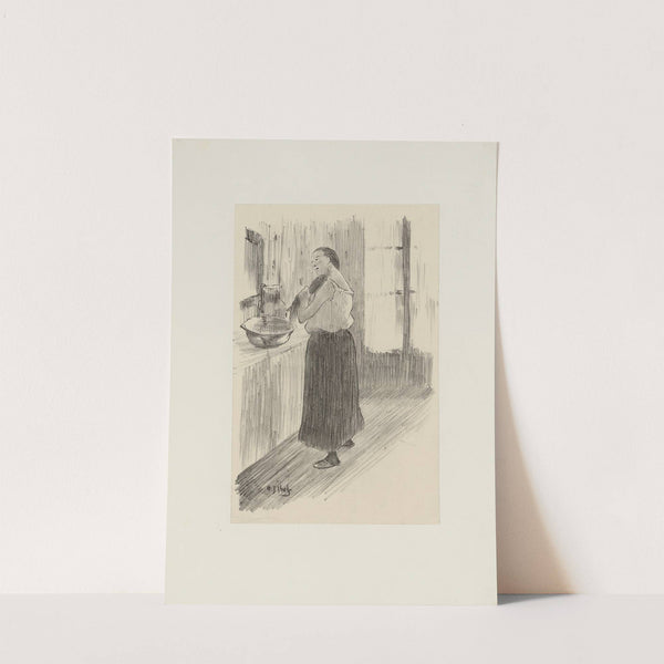 Femme se coiffant (1895) by Henri-Gabriel Ibels