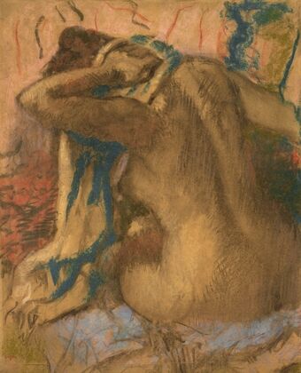 Femme s’essuyant les cheveux (1885)