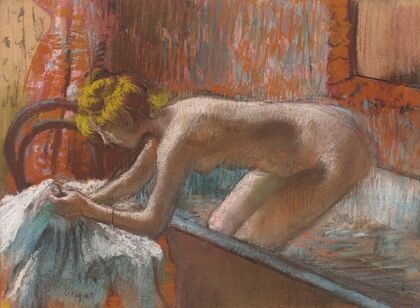 Femme sortant du bain (circa 1886-1889)