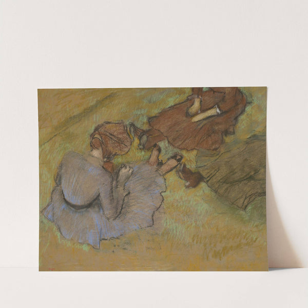 Femmes assises sur l’herbe (circa 1882) by Edgar Degas