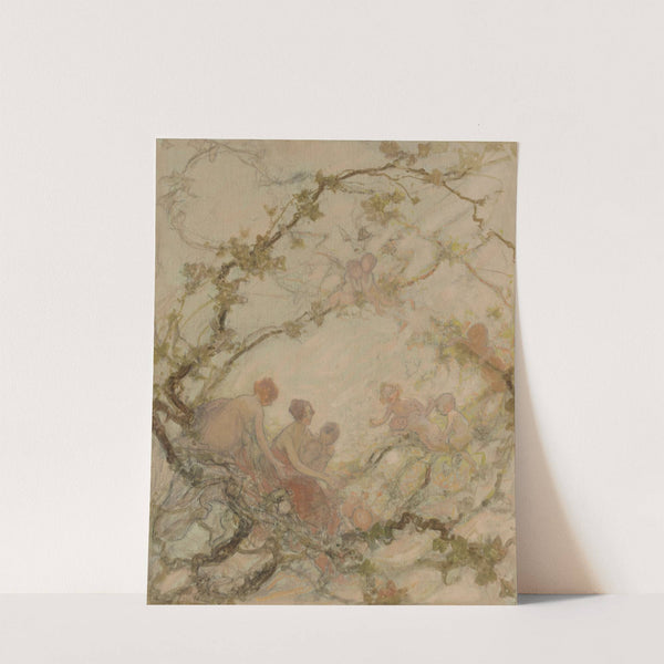 Femmes et enfants dans les branchages by Georges Picard