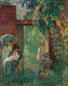 Femmes et enfants dans un jardin en été (1912)