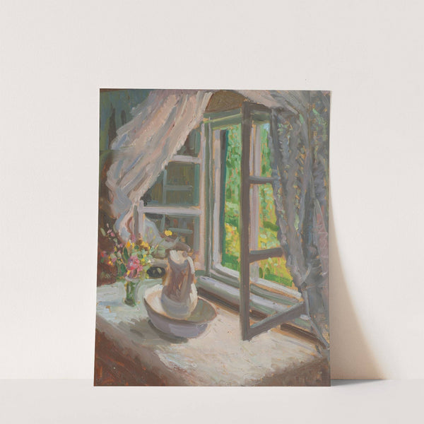 Fenster mit Waschbecken by Wilhelm Legler