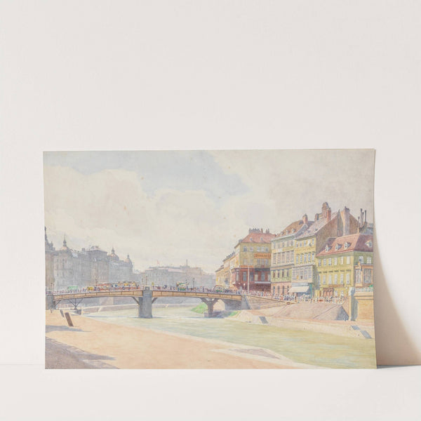 Ferdinandsbrücke Wien by Carl Müller