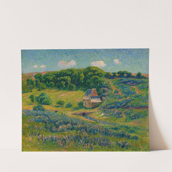 Ferme Dans La Campagne Bretonne by Henry Moret