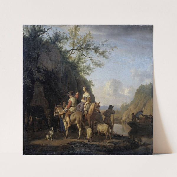 Ferry Boat (1666) by Adriaen van de Velde
