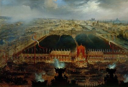 Fête de la Constitution sur la place de la Concorde, le 12 novembre 1848