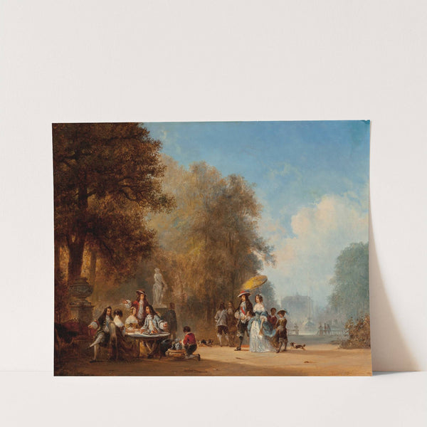 Fête galante (1852) by Henri François Schaefels