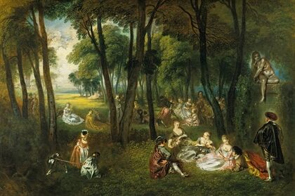 Fête galante in a Wooded Landscape