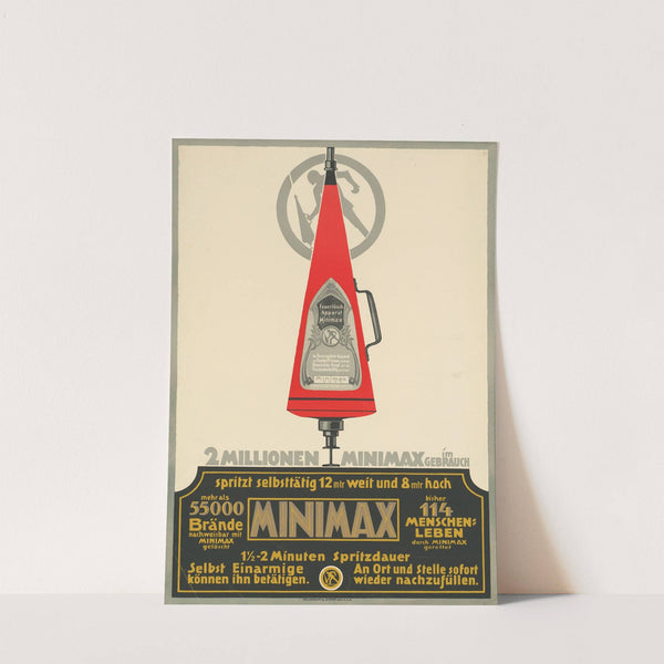 Feuerlösch Apparat Minimax. 2 Millionen im Gebrauch (1903) by Hollerbaum & Schmidt