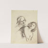 Feuilles d&#8217;études avec deux femmes by Arthur-Joseph Gueniot