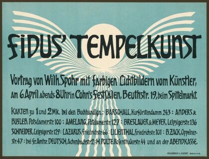 Fidus’ Tempelkunst Vortrag von Wilh. Spohr mit farbigen Lichtbildern vom Künstler (1903)