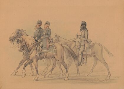 Field staff, 32nd Regiment, Indiana Volunteers