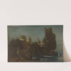 Fiesole Villa by the sea (1865) by Arnold Böcklin