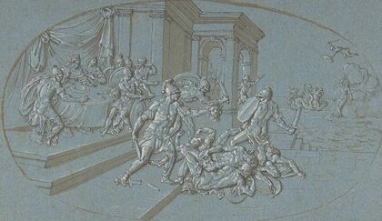 Fight Between Perseus And Phineus in the Palace of Cephus — size preview