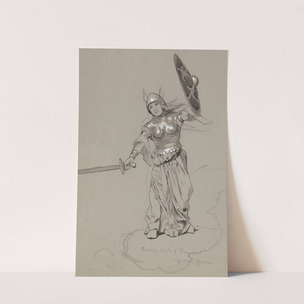 Fighting Valkyrie (1895 - 1897) by Hans Thoma