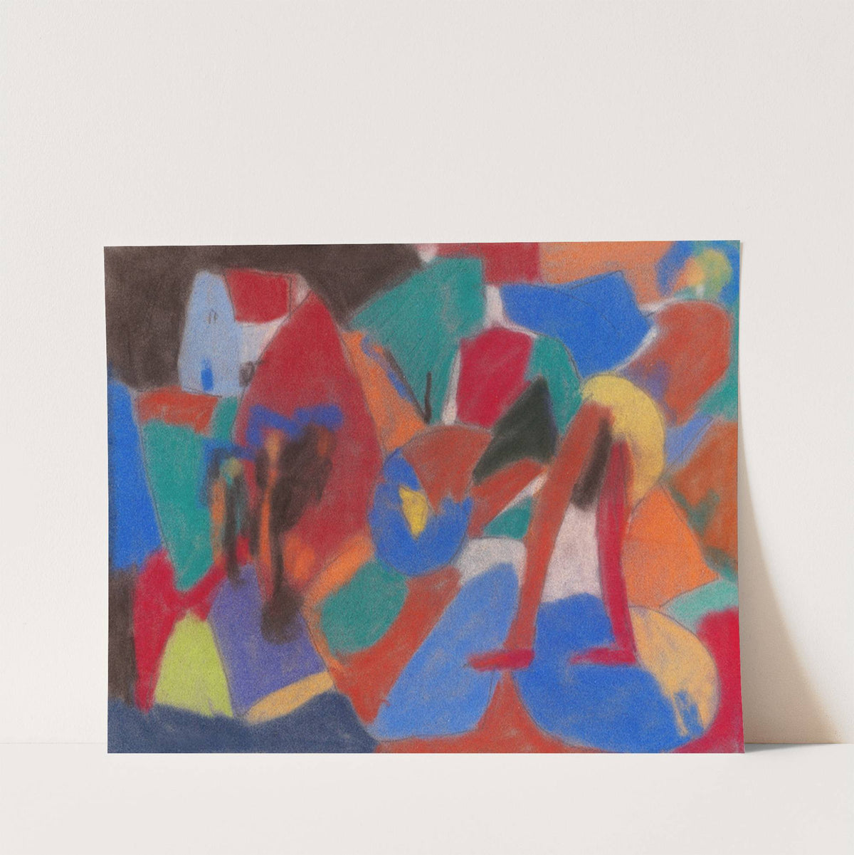Figur in Landschaft (1930) by Adolf Hölzel