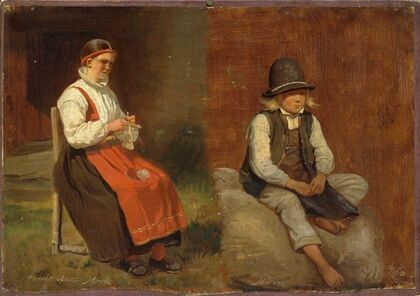 Figur Studies from Mora in Sweden (1852)