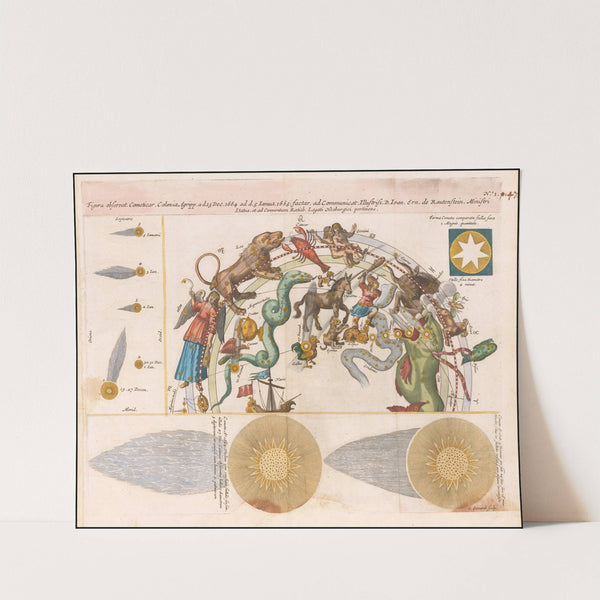 Figura observat Cometicar, Coloniae Agripp a d. 23 Dec. 1664 ad d. 5 Ianua, 1665 (1668) by Stanisław Lubieniecki