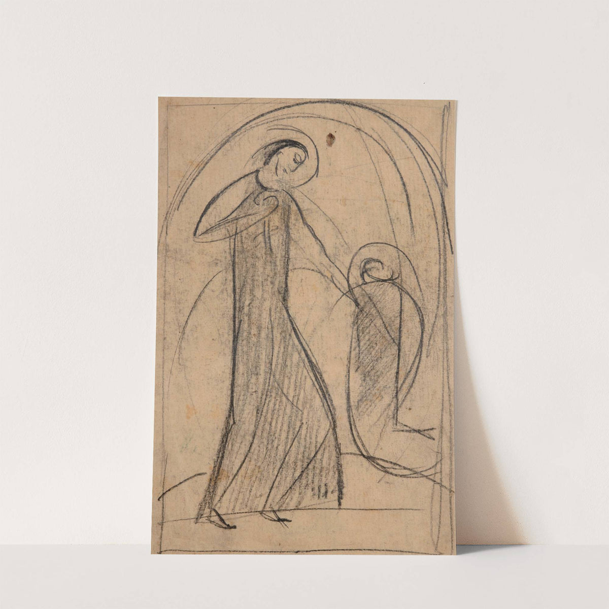Figurale Szene (Taufe Christi) by Hermann Stenner
