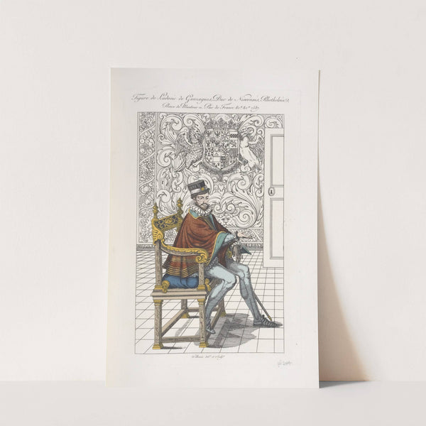 Figure de Ludovic de Gonzagues, duc de Nivernois, Rhethelois, prince de Mantoue et pair de France &amp;ca. 1587. by Nicolas Xavier Willemin