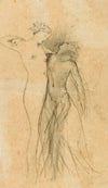 Figure féminine soutenant le corps d’un homme