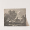Figure in Tree near Pond by George Howland Beaumont