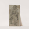 Figure of a Man Leaning Forward (1863) by Adolph Tidemand