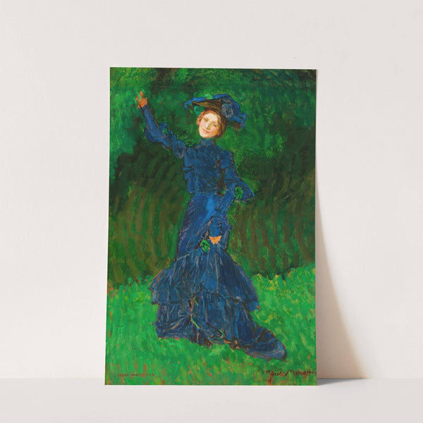 Figure of a Woman - Study to the Painting &#039;Strange Garden&#039; by Józef Mehoffer