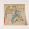 Figure of an Angel Playing the Lute (1888-1891) by Jan Matejko