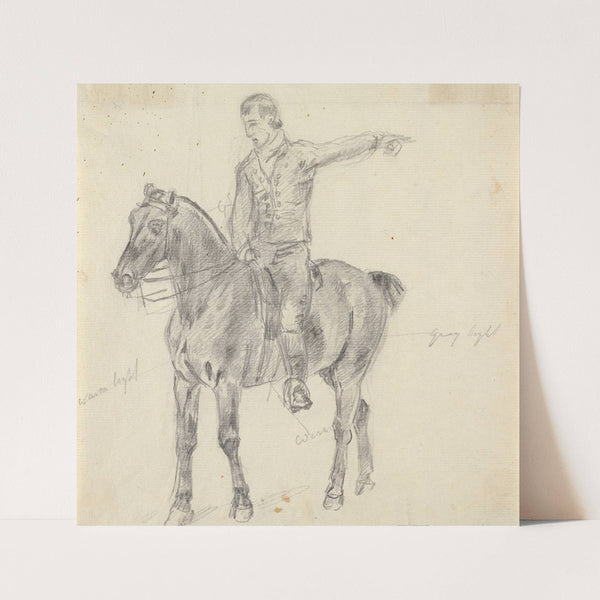 Figure on Horseback Facing Left by Sawrey Gilpin