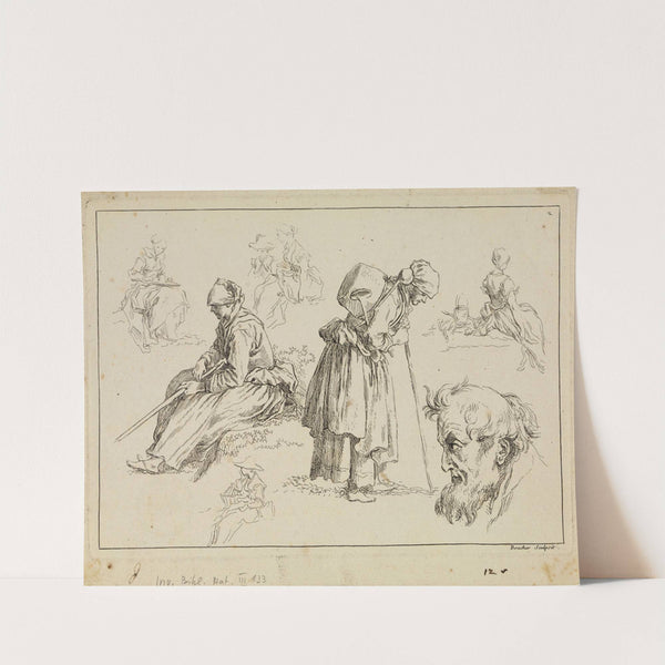 Figure studies (1735) by François Boucher