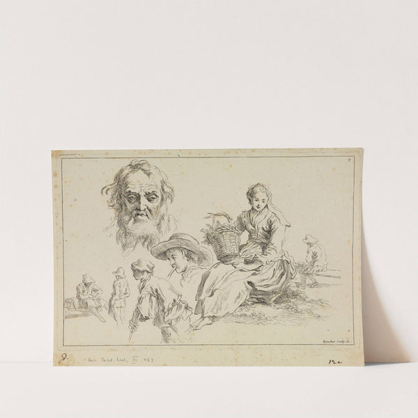 Figure studies (1735) by François Boucher