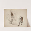 Figure studies by Henry Fuseli