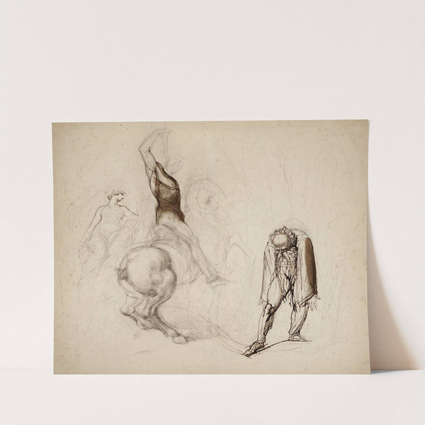 Figure studies by Henry Fuseli