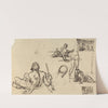 Figure Studies of a Man Rising From the Ground by Benjamin Robert Haydon