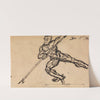 Figure Studies of a Nude Male with Spear by Benjamin Robert Haydon