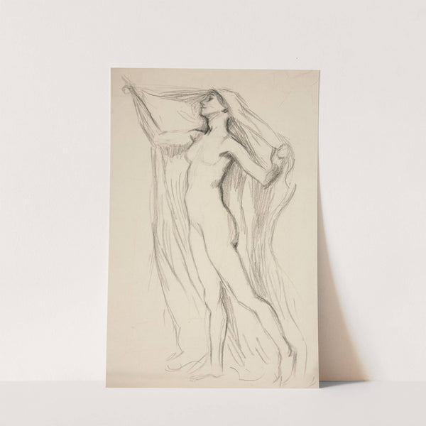 Figure study for mural at the State Capitol building in Harrisburg, Pennsylvania, 1902-1911 (1985) by Edwin Austin Abbey