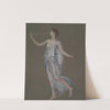 Figure study for the figure of Fame (1986) by Edwin Austin Abbey