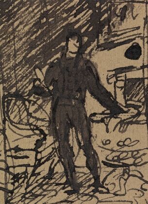 Figure Study of a Man in a Formal Suit…