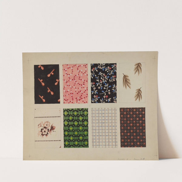 Figured Material from Quilt by Dorothy Posten