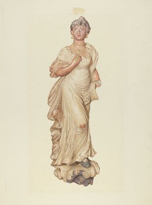 Figurehead from the Sloop Postmaster