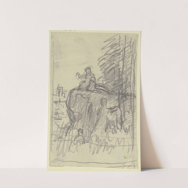 Figuren in einer Landschaft by Philipp Rumpf