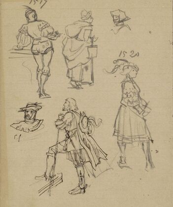 Figuren in kostuums uit 1517-1520